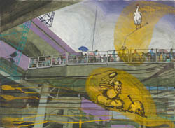 Curro Gonz&aacute;lez - 2011 - Labour day - T&eacute;cnica mixta sobre tela 73 x 100 cm.